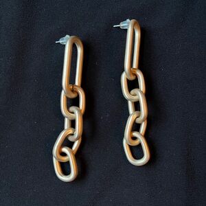 Gold Chain Link Earrings